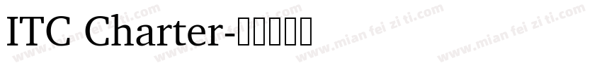 ITC Charter字体转换